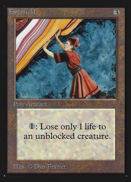 Forcefield, carte Magic CED 244 — extension Collectors' Edition