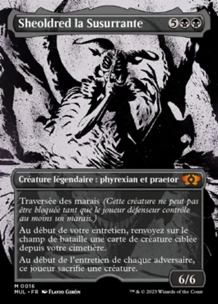 Sheoldred la Susurrante, carte Magic MUL 16 — extension Multiverse Legends