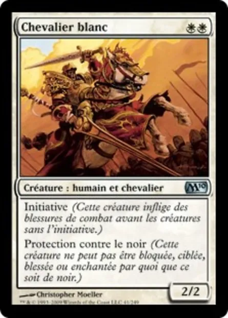 Chevalier blanc, carte Magic M10 41 — extension Magic 2010