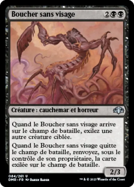 Boucher sans visage, carte Magic DMR 84 — extension Dominaria Remastered