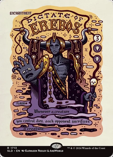 Dictate of Erebos, Magic card SLD 1713 — Secret Lair Drop set