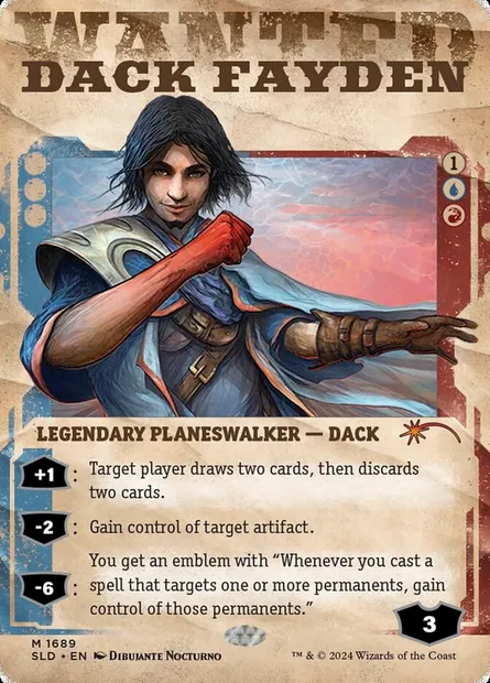 Dack Fayden, Magic card SLD 1689 — Secret Lair Drop set