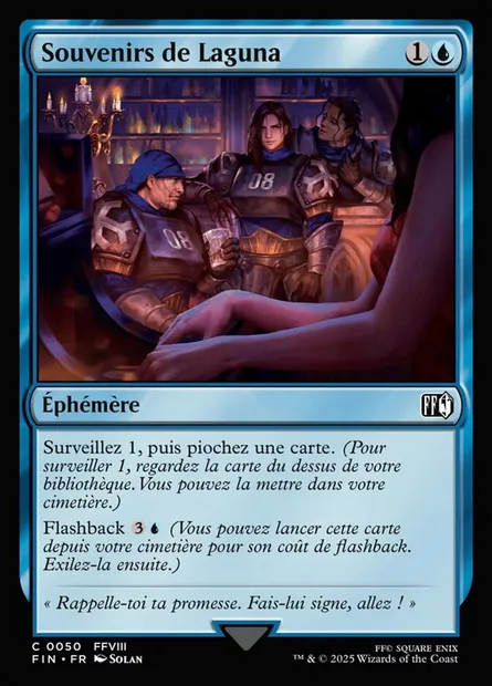 Souvenirs de Laguna, carte Magic FIN 50 — extension Final Fantasy