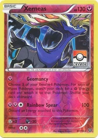 Xerneas, carte Pokémon LGP 081-2 — extension League Promos
