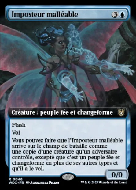Imposteur malléable, carte Magic WOC 46 — extension Wilds of Eldraine Commander