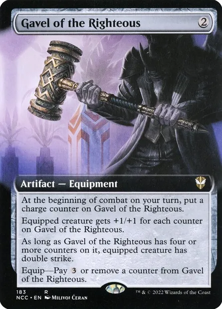 Gavel of the Righteous, Magic card NCC 183 — New Capenna Commander set