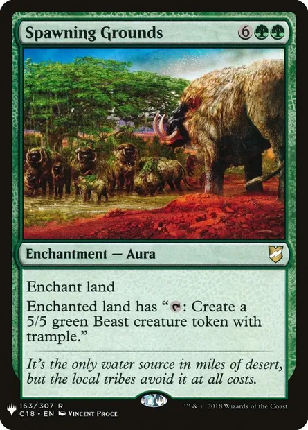 Spawning Grounds, Magic card PLST C18-163 — The List set