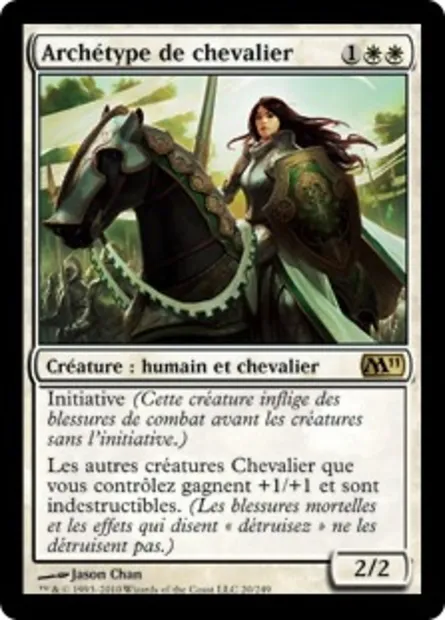 Archétype de chevalier, carte Magic M11 20 — extension Magic 2011