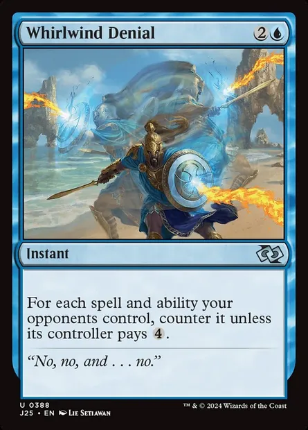 Whirlwind Denial, Magic card J25 388 — Foundations Jumpstart set
