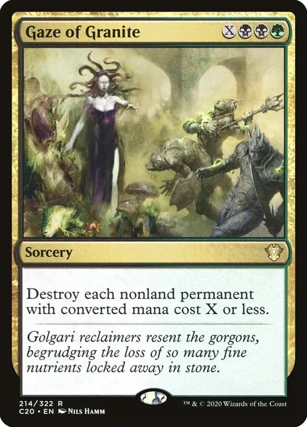 Gaze of Granite, Magic card C20 214 — Commander 2020 set