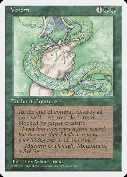 Venom, Magic card 4ED 280 — Fourth Edition set