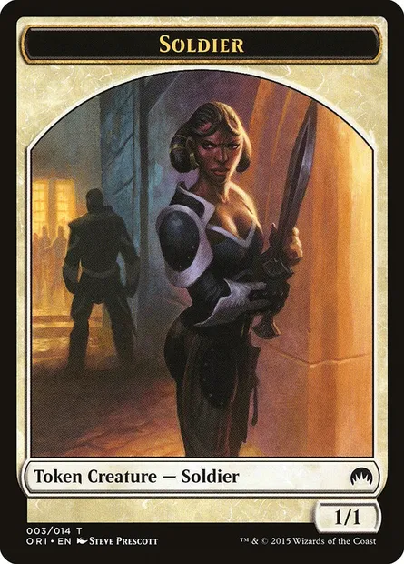 Soldier, carte Magic TORI 3 — extension Magic Origins Tokens