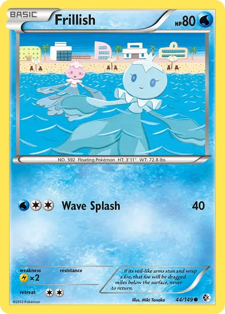 Frillish, Pokémon card BCR 44 — Boundaries Crossed set