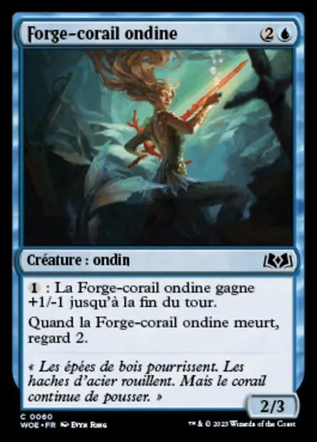 Forge-corail ondine, carte Magic WOE 60 — extension Wilds of Eldraine