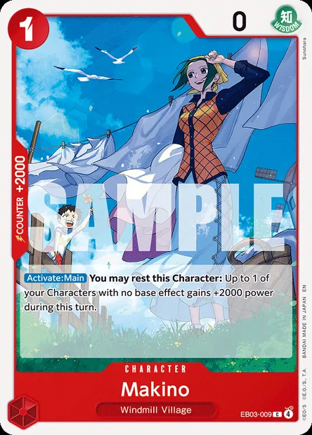 Makino, One Piece card EB03-009 — ONE PIECE HEROINES EDITION set