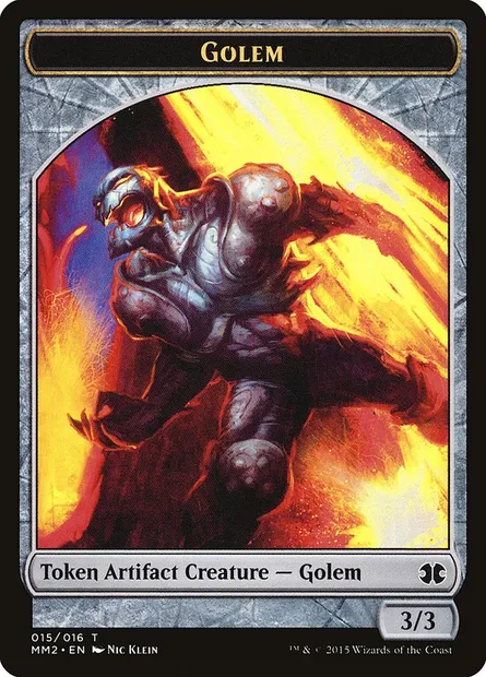 Golem, Magic card TMM2 15 — Modern Masters 2015 Tokens set