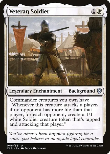 Veteran Soldier, Magic card CLB 48 — Commander Legends: Battle for Baldur's Gate set