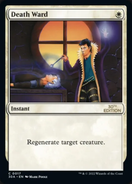Death Ward, Magic card 30A 17 — 30th Anniversary Edition set