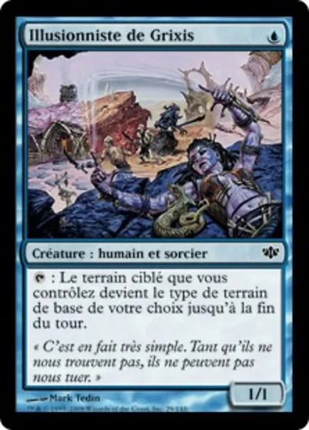 Illusionniste de Grixis, carte Magic CON 29 — extension Conflux