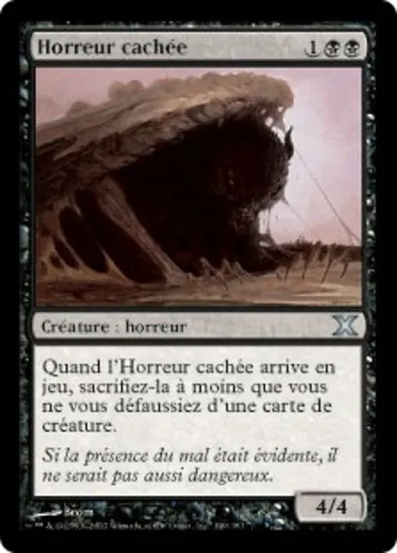 Horreur cachée, carte Magic 10E 149 — extension Dixième édition