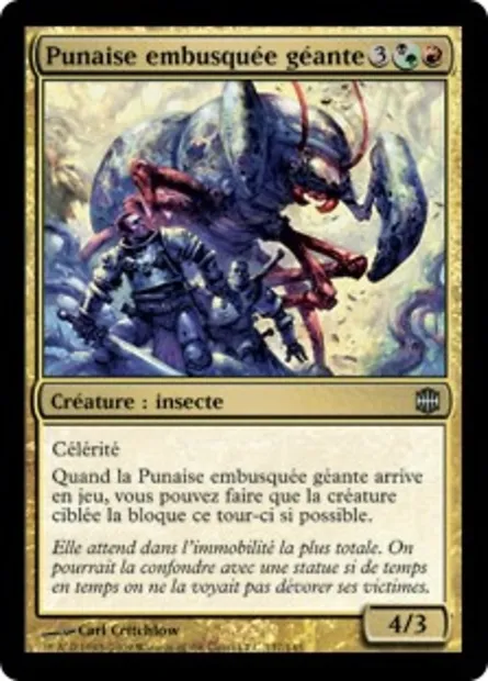 Punaise embusquée géante, carte Magic ARB 137 — extension La Renaissance d'Alara