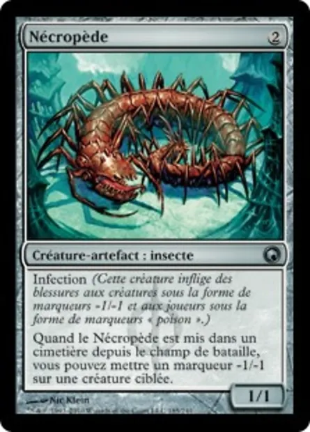 Nécropède, carte Magic SOM 185 — extension Cicatrices de Mirrodin