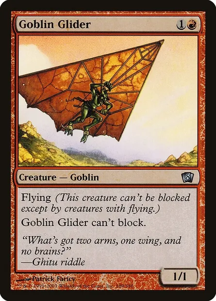Planeur gobelin, carte Magic 8ED 189★ — extension Huitième Edition