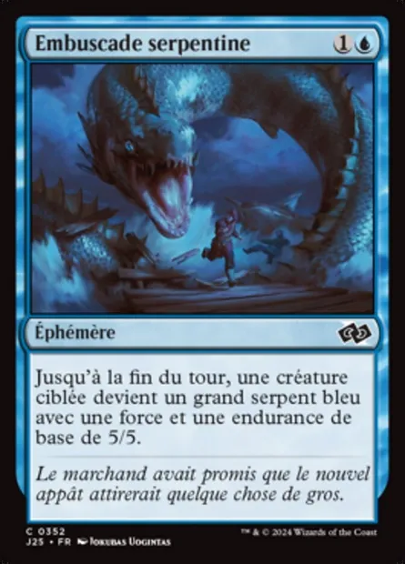 Embuscade serpentine, carte Magic J25 352 — extension Foundations Jumpstart