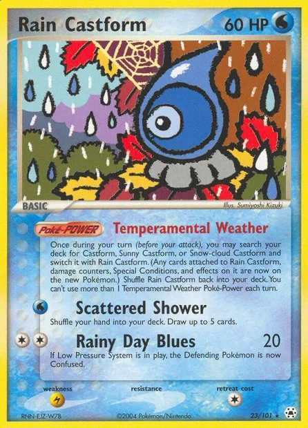 Rain Castform, Pokémon card HL 23 — Hidden Legends set
