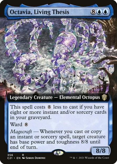Octavia, Living Thesis, Magic card C21 356 — Commander 2021 set