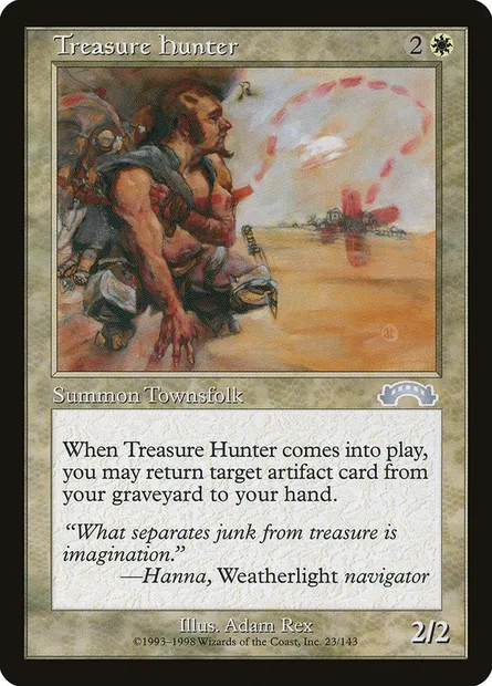 Treasure Hunter, Magic card EXO 23 — Exodus set