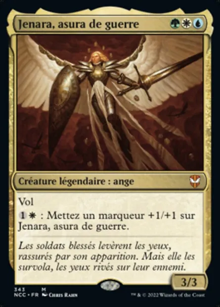 Jenara, asura de guerre, carte Magic NCC 343 — extension New Capenna Commander