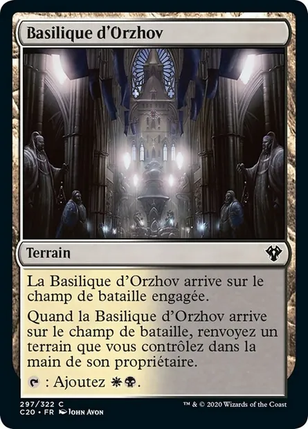 Basilique d'Orzhov, carte Magic C20 297 — extension Commander 2020