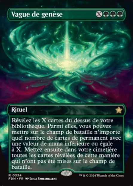 Vague de genèse, carte Magic FDN 334 — extension Foundations