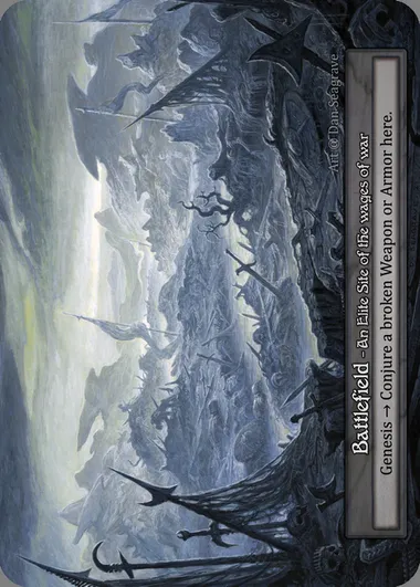 Battlefield, carte Sorcery ALP 347 — extension Alpha