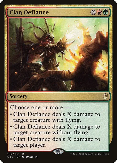 Clan Defiance, Magic card C16 187 — Commander 2016 set