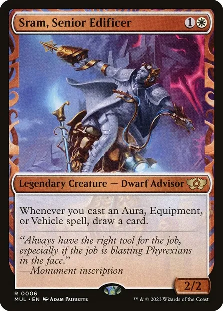 Sram, Senior Edificer, Magic card MUL 6 — Multiverse Legends set