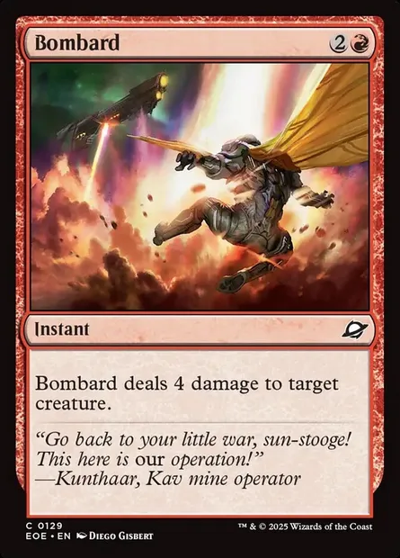 Bombard, Magic card EOE 129 — Edge of Eternities set