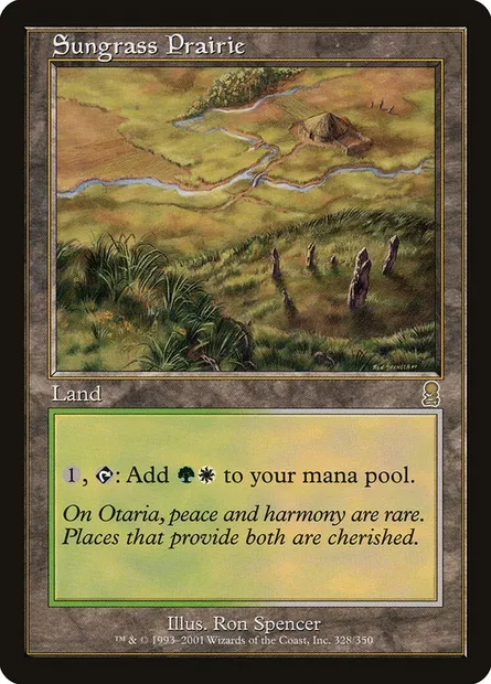 Prairie de Solherbe, carte Magic ODY 328 — extension Odyssée