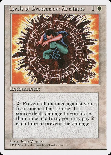 Circle of Protection: Artifacts, Magic card 4ED 13 — Fourth Edition set
