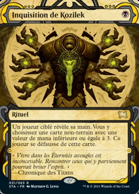 Inquisition de Kozilek, carte Magic STA 31 — extension Strixhaven Mystical Archive