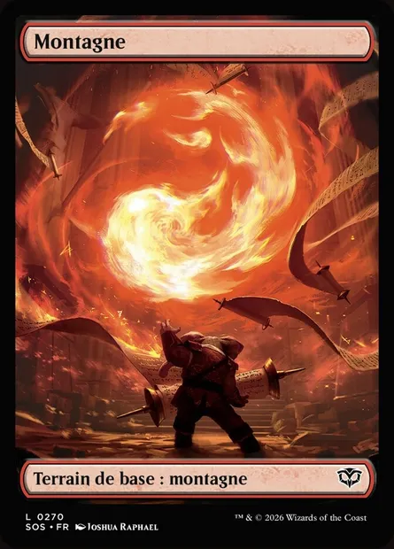 Montagne, carte Magic SOS 270 — extension Secrets of Strixhaven
