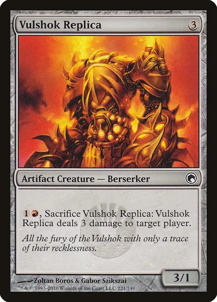 Vulshok Replica, Magic card SOM 221 — Scars of Mirrodin set
