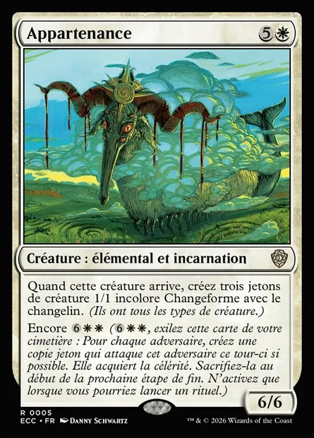 Appartenance, carte Magic ECC 5 — extension Lorwyn Eclipsed Commander