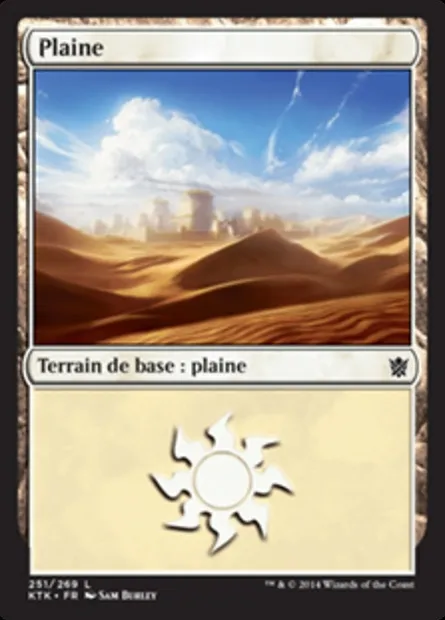 Plaine, carte Magic KTK 251 — extension Les Khans de Tarkir
