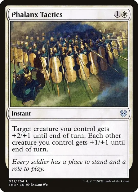 Phalanx Tactics, Magic card THB 31 — Theros Beyond Death set