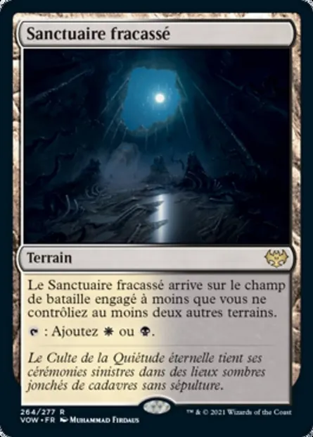 Sanctuaire fracassé, carte Magic VOW 264 — extension Innistrad : noce écarlate
