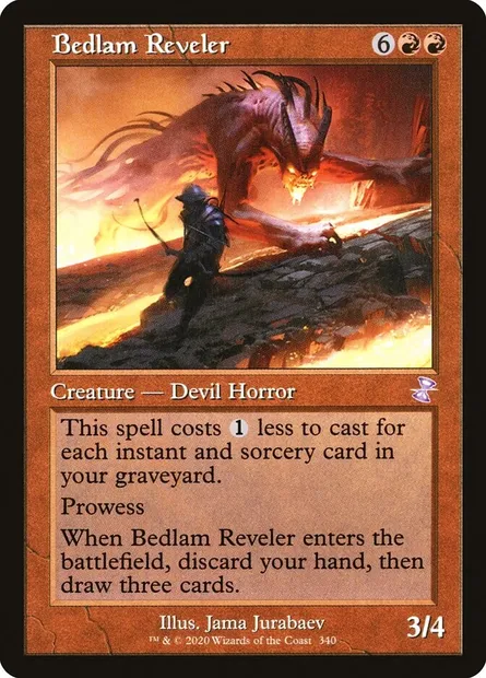 Bedlam Reveler, Magic card TSR 340 — Time Spiral Remastered set