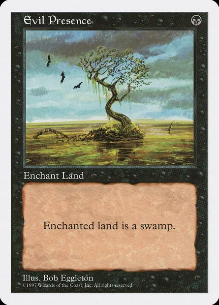 Evil Presence, Magic card 5ED 160 — Fifth Edition set