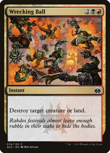 Wrecking Ball, Magic card GK2 74 — RNA Guild Kit set